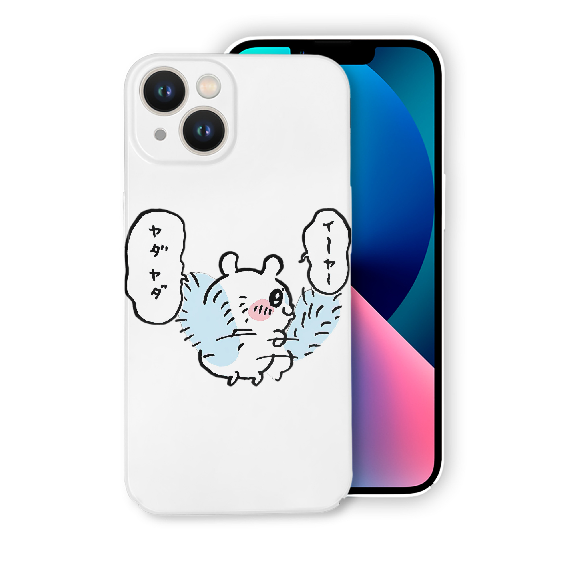 （画像用） ちいかわ モモンガ Chii-kawa Momonga 【iPhone 14シリーズ対応】ハードケース